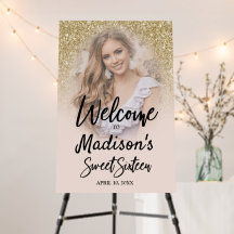 Glamorous Glitter Sweet 16 - Sinal de boas-vindas 