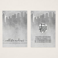 Glamorous Silver Thick Glitter Drives para logotip