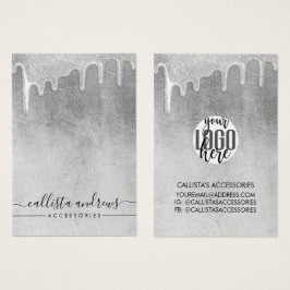 Glamorous Silver Thick Glitter Drives para logotip