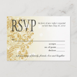 Glamour Glitter Luxe Ombre RSVP   champanhe