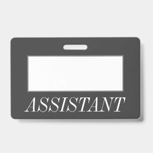 Glamourous, Crachá "ASSISTENTE" Luxuoso