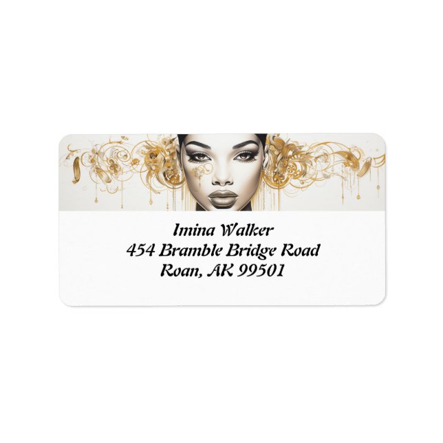 Glamourous Diva Vibes: Etiqueta das Delícias Diva (Frente)