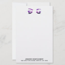 Glândulas roxas brilhantes e cores da água