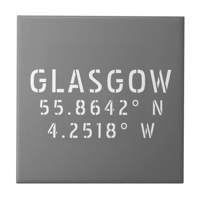 Glasgow Scotland Latitude & Longitude (Frente)