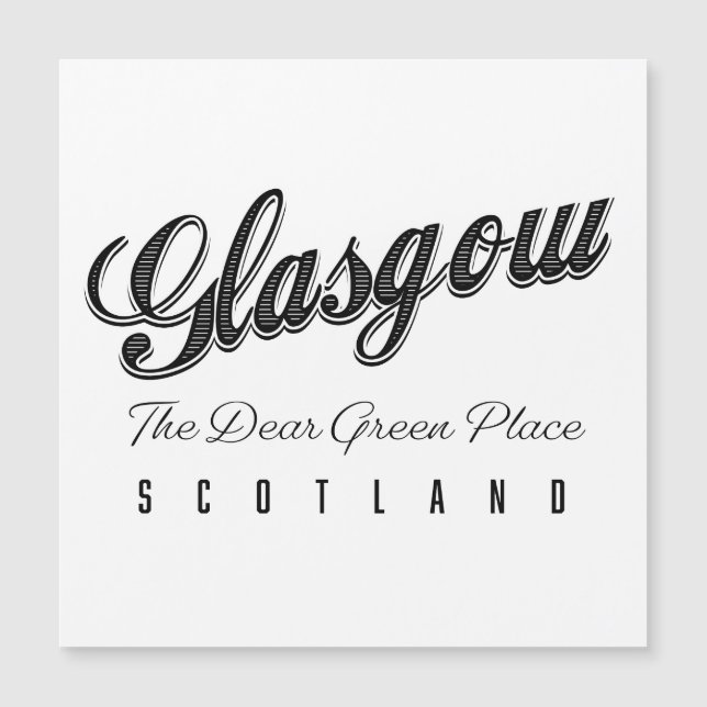Glasgow Scotland "The Querida Green Place" (Frente)
