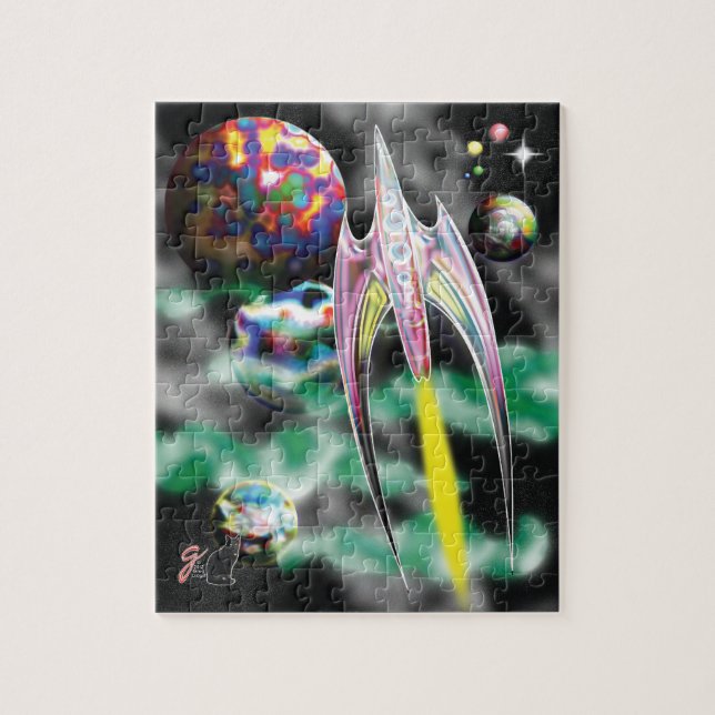 Glass Rocket Jigsee Quebra-cabeça (Vertical)