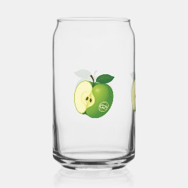 Glass with apple