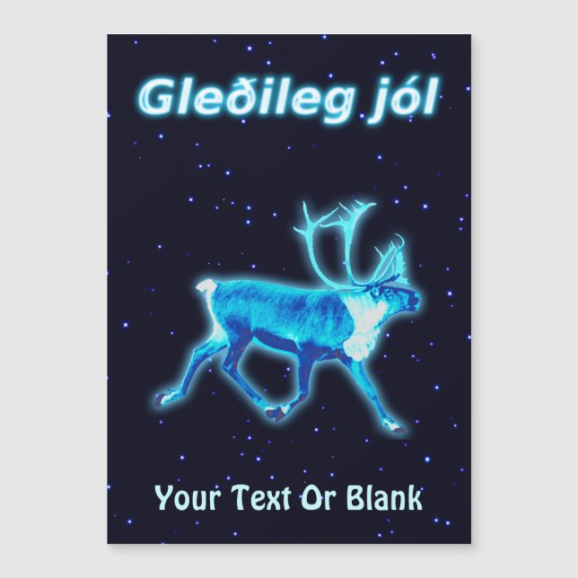 Gleðileg Jól - Azul das Caraíbas (Reindeer) (Frente)