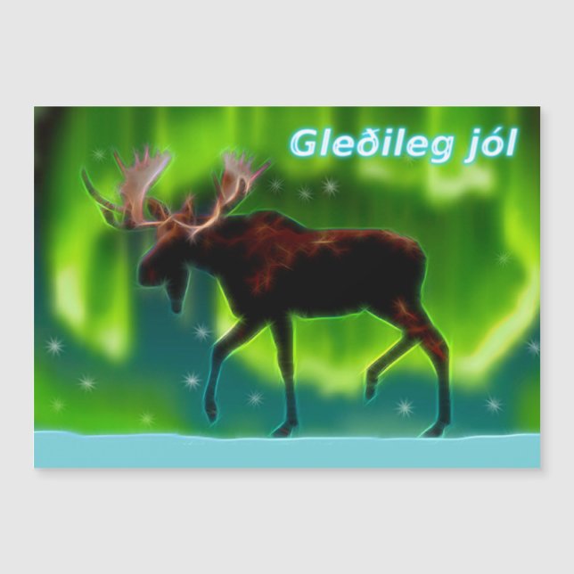 Gleðileg jól - Luzes de Norte Moose (Frente)