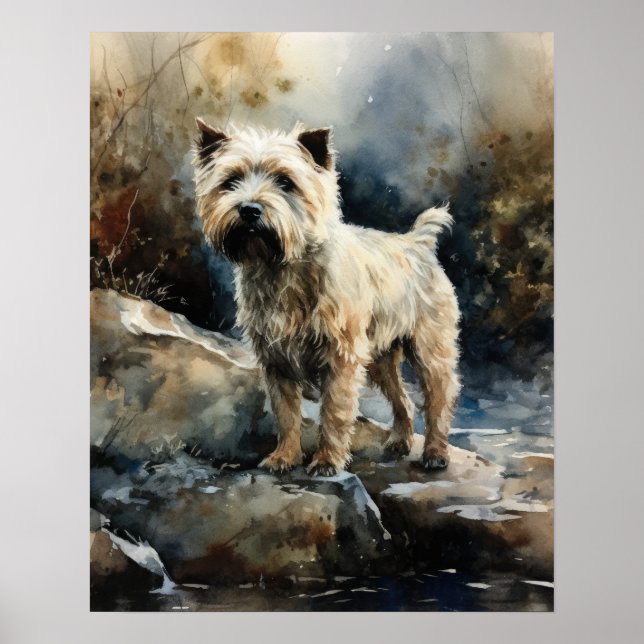 Glen Of Imaal Terrier Dog Art Impressão (Frente)