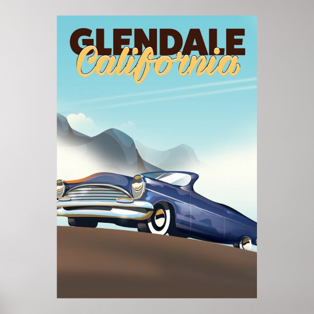 Glendale, California travel poster (Frente)
