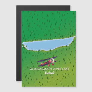 Glendalough Upper Lake Irlanda mapa