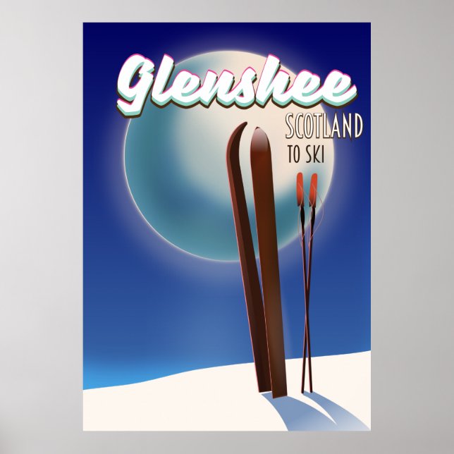 Glenshee Scotland Ski poster (Frente)