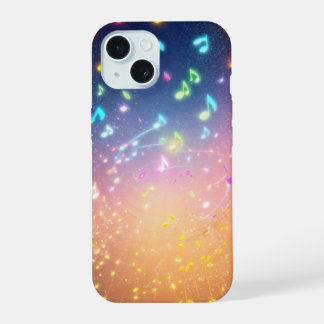 Glimmering Notes and Stardust Phone Case