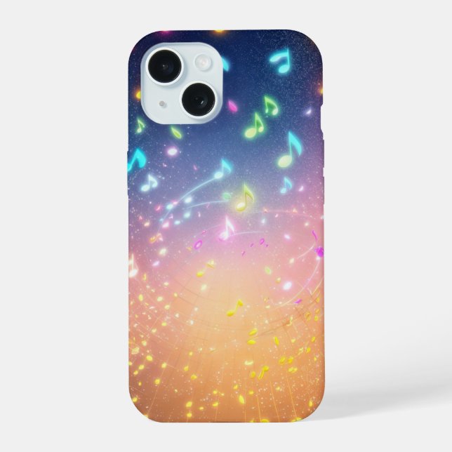 Glimmering Notes and Stardust Phone Case (Verso)