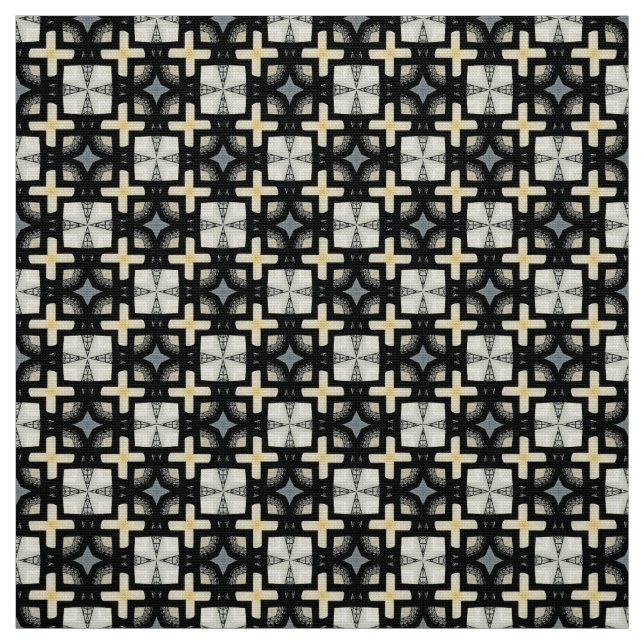 Glitch2 tecido de linho natural corrido de ervilha (Modelo)