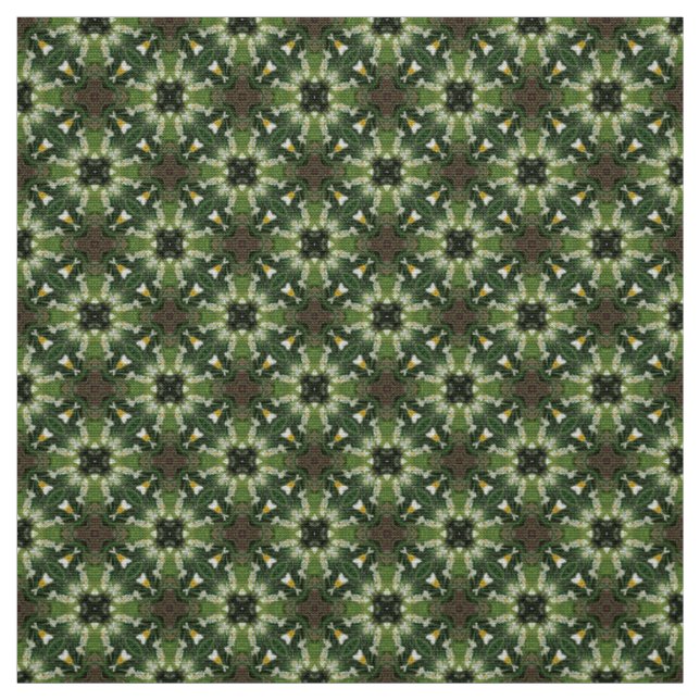 Glitch2 tecido de padrão de Fumaça Verde Castanho (Modelo)