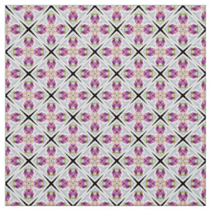 Glitch2 tecido de padrão magenta de Lavanda suave