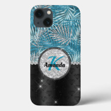 Glitter aquoso de turquesa cúbica cúbica deixa mon