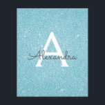 Glitter Azul de Orçamento Doce Dezesseis Aniversár<br><div class="desc">Glitter Espelho Azul de Orçamento Doce Dezesseis Monogramas Nome e Convite de aniversário Inicial. Este convite é perfeito para a Festa de aniversário Sparkle Glitter Sweet 16 que está a tentar comemorar em Teal ou Aqua Blue.</div>