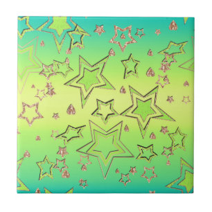 Glitter de gradiente natalício brilhando estrelas 