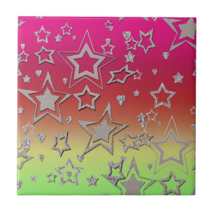 Glitter de gradiente natalício brilhando estrelas 