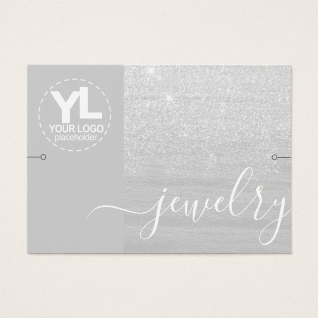 Glitter de Prata de Glamor com Visor de Bracelete (Frente)