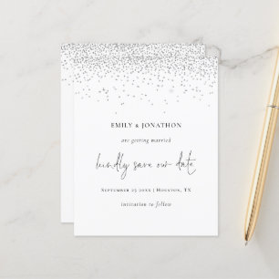 Glitter De Prata De Script Elegante De Orçamento 