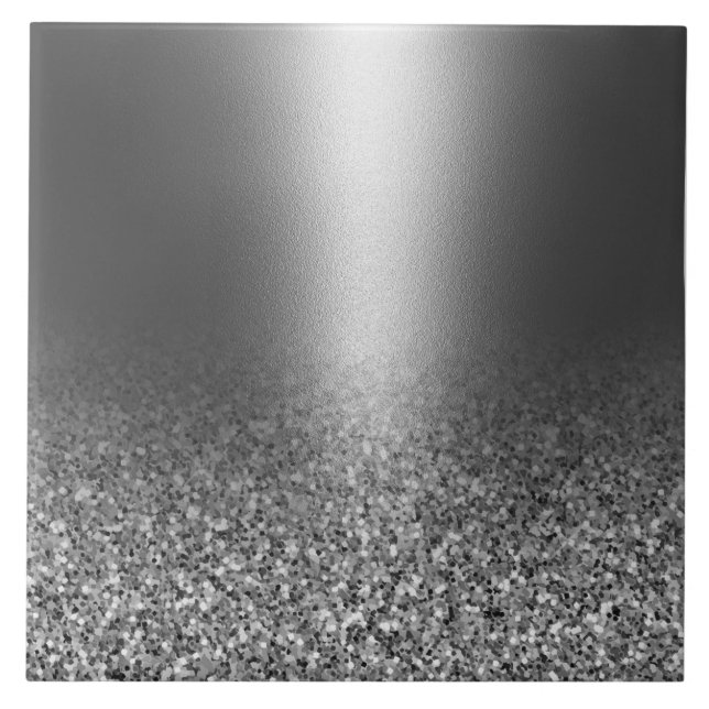 Glitter de prata metálico (Frente)