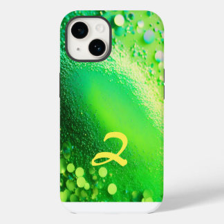 Glitter de Verde limão monograma