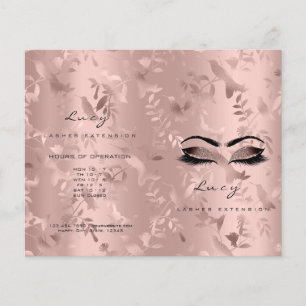 Glitter Diminui Preço Beleza Folheto Rosa Folheto