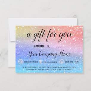 Glitter do Logotipo Social do Certificado de Prese