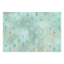 Glitter Dourado Aqua Glam Ananases Tropicais  