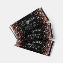 Glitter Dourado brilhante Rosa 16