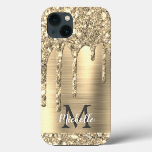 Glitter Dourado Chic Drives Monograma - Metal Rosa