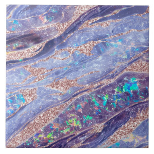 Glitter Dourado de Rosa púrpura de mácula branca E