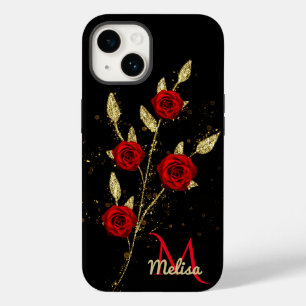 Glitter Dourado Falso Chic deixa monograma Rosa ve