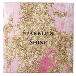 Glitter Dourado Rosa Menino