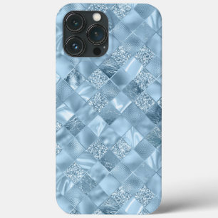 Glitter Elegante Chic Metálico Pastel Azul