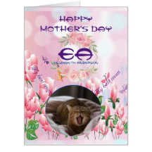 Glitter Floral Monograma Fotos Dia das Mães