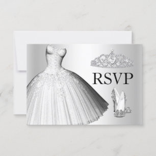 Glitter Glitter Dress & Heels Quinceanera RSVP