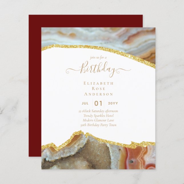 Glitter Glitter Glitter Agate Rapariga Bonito Qual (Frente/Verso)