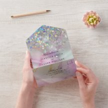 Glitter Holográfico de Mármore de Álcool Elegante