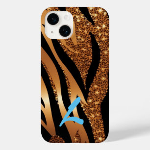 Glitter-Leopardo-do-Tigre-Dourado monograma