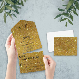 Glitter ouro de ouro chic elegante