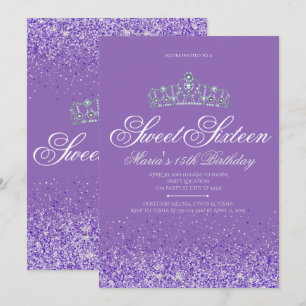 Glitter Puro Perfeito, 16 Convites Doce