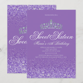 Glitter Puro Perfeito, 16 Convites Doce