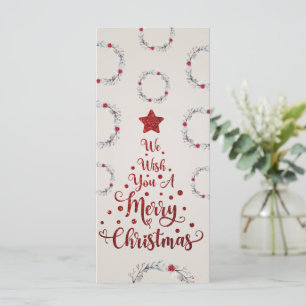 Glitter Red Queremos Feliz Natal