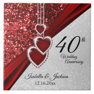⭐ Glitter Red Ruby 40º Aniversário 💕 Keepsaokê 