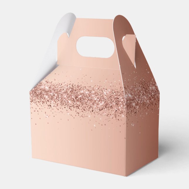 Glitter Rosa Crie Sua Própria Caixa Favorável (Frente)